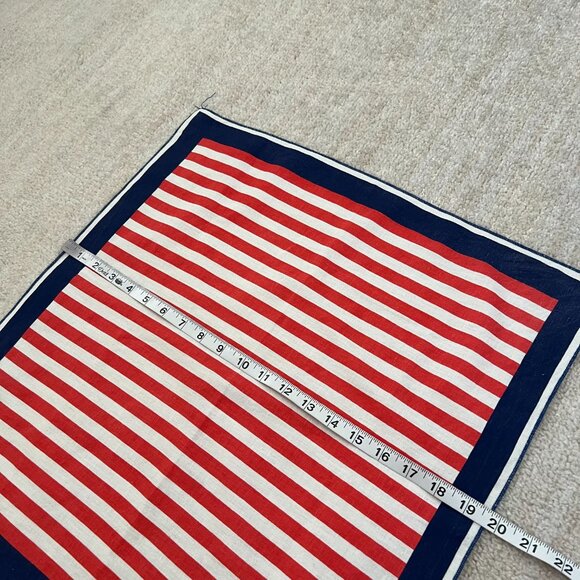 Clare V Stripe Bandana Headscarf - Picture 5 of 7